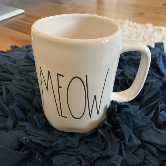 Rae Dunn Coffee Mug Meow Kitty Cat Cup - Picture 6 of 8